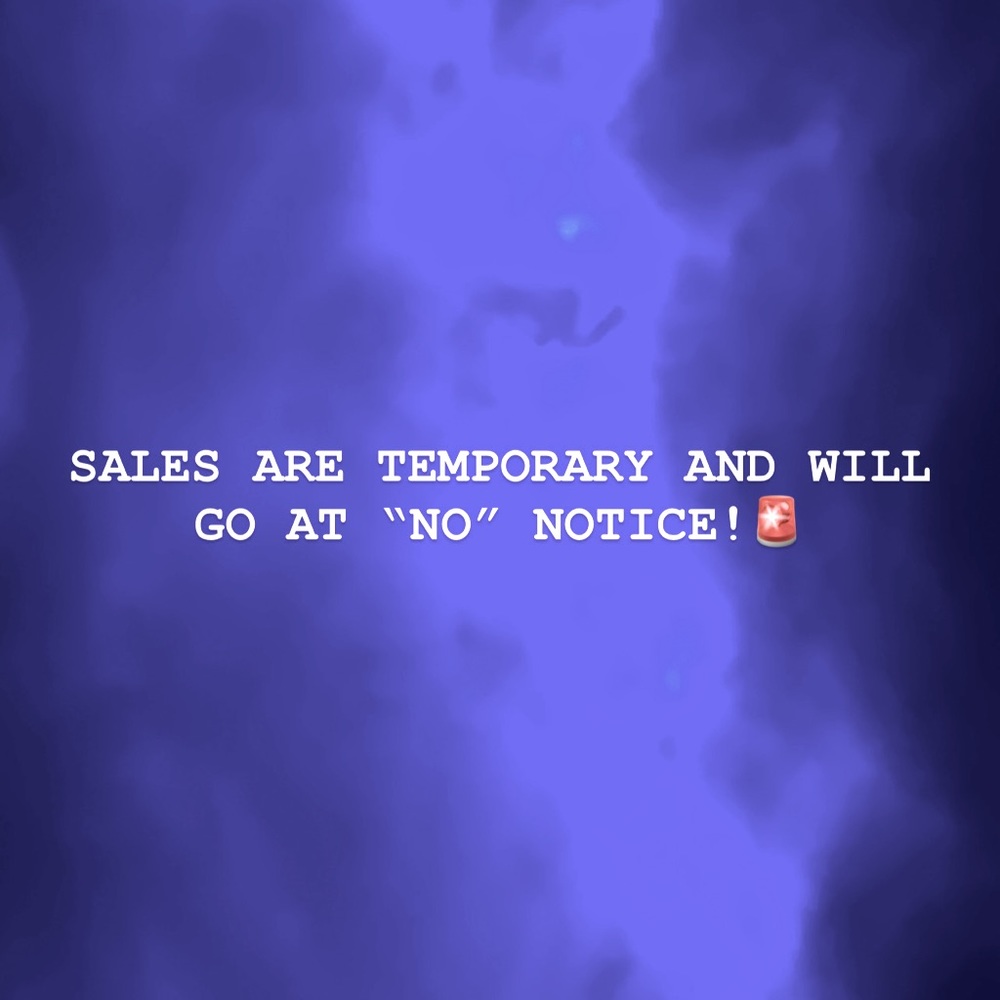 SALES ARE TEMPORARY AND WILL GO AT “NO” NOTICE!🚨